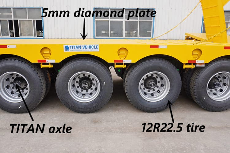TITAN 4 Axle Lowbed Trailer Truck for Sale in Zambia - عربة منخفضة مسطحة نصف مقطورة: صورة 5 TITAN 4 Axle Lowbed Trailer Truck for Sale in Zambia - عربة منخفضة مسطحة نصف مقطورة: صورة 5