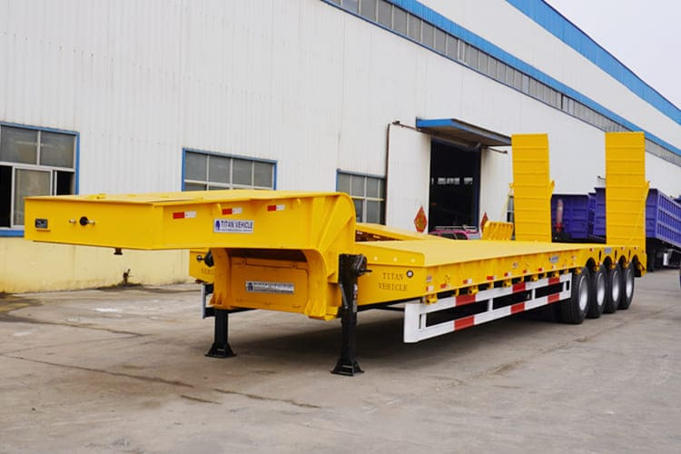 TITAN 4 Axle Lowbed Trailer Truck for Sale in Zambia - عربة منخفضة مسطحة نصف مقطورة: صورة 1 TITAN 4 Axle Lowbed Trailer Truck for Sale in Zambia - عربة منخفضة مسطحة نصف مقطورة: صورة 1