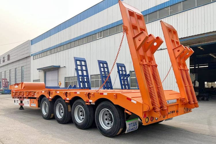 TITAN 4 Axle Lowbed Truck for Sale in Ghana - عربة منخفضة مسطحة نصف مقطورة: صورة 3 TITAN 4 Axle Lowbed Truck for Sale in Ghana - عربة منخفضة مسطحة نصف مقطورة: صورة 3