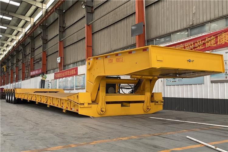 TITAN 4 Line 8 Axle Removable Gooseneck Trailer for Sale In Nigeria Lagos - عربة منخفضة مسطحة نصف مقطورة: صورة 1 TITAN 4 Line 8 Axle Removable Gooseneck Trailer for Sale In Nigeria Lagos - عربة منخفضة مسطحة نصف مقطورة: صورة 1