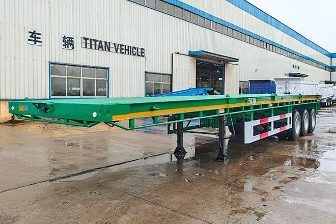TITAN 40 Foot Tri Axle Flat Deck Trailer for Sale in Senegal - نصف مقطورة مسطحة: صورة 5 TITAN 40 Foot Tri Axle Flat Deck Trailer for Sale in Senegal - نصف مقطورة مسطحة: صورة 5