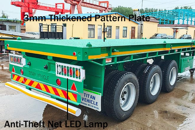 TITAN 40 Foot Tri Axle Flat Deck Trailer for Sale in Senegal - نصف مقطورة مسطحة: صورة 4 TITAN 40 Foot Tri Axle Flat Deck Trailer for Sale in Senegal - نصف مقطورة مسطحة: صورة 4