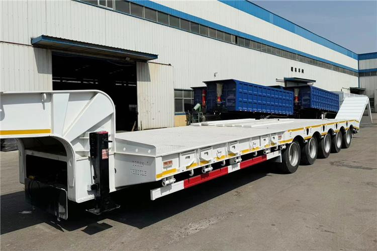 TITAN 5 Axle 100 Ton Low Bed Trailer for Sale In Tanzania - عربة منخفضة مسطحة نصف مقطورة: صورة 4 TITAN 5 Axle 100 Ton Low Bed Trailer for Sale In Tanzania - عربة منخفضة مسطحة نصف مقطورة: صورة 4