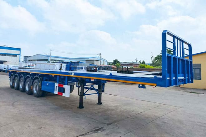 TITAN 5 Axle New Flatbed Trailers for Sale in Mauritius - نصف مقطورة مسطحة: صورة 4 TITAN 5 Axle New Flatbed Trailers for Sale in Mauritius - نصف مقطورة مسطحة: صورة 4