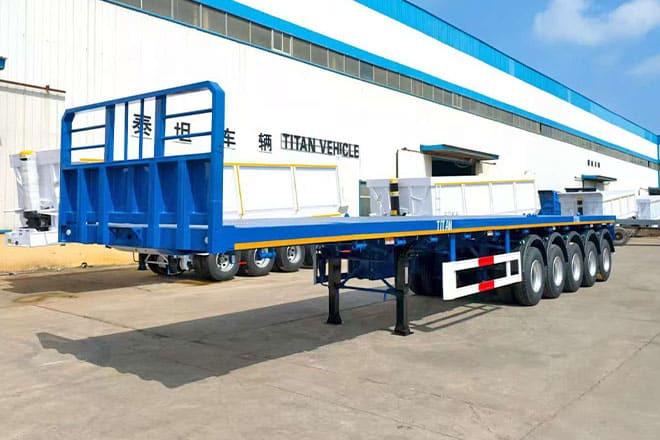 TITAN 5 Axle New Flatbed Trailers for Sale in Mauritius - نصف مقطورة مسطحة: صورة 3 TITAN 5 Axle New Flatbed Trailers for Sale in Mauritius - نصف مقطورة مسطحة: صورة 3