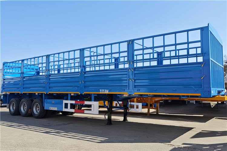 TITAN 60 Ton Fence Cargo Semi Trailer for Sale in Tanzania - نصف مقطورة لنقل الحيوانات: صورة 2 TITAN 60 Ton Fence Cargo Semi Trailer for Sale in Tanzania - نصف مقطورة لنقل الحيوانات: صورة 2