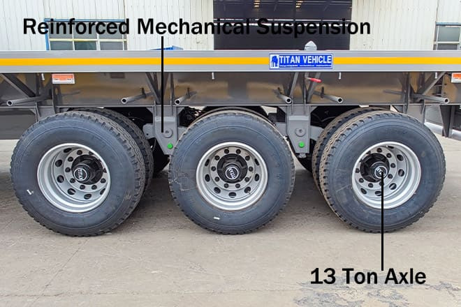 TITAN Tri Axle 40Ft Flatbed Trailer Price for Sale in Sierra Leone - نصف مقطورة مسطحة: صورة 3 TITAN Tri Axle 40Ft Flatbed Trailer Price for Sale in Sierra Leone - نصف مقطورة مسطحة: صورة 3