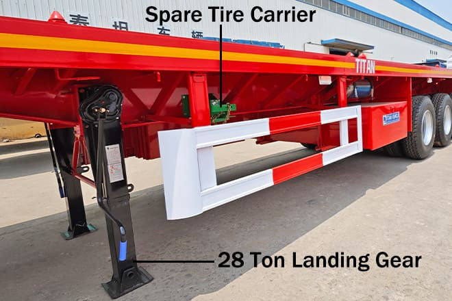TITAN Tri Axle Flatbed Trailer for Sale Near Me in Nigeria - نصف مقطورة مسطحة: صورة 4 TITAN Tri Axle Flatbed Trailer for Sale Near Me in Nigeria - نصف مقطورة مسطحة: صورة 4