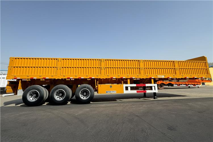 TITAN Tri Axle Side Wall Semi Trailer with 60 Ton Capcaity for Sale In Senegal - نصف مقطورة مسطحة: صورة 5 TITAN Tri Axle Side Wall Semi Trailer with 60 Ton Capcaity for Sale In Senegal - نصف مقطورة مسطحة: صورة 5