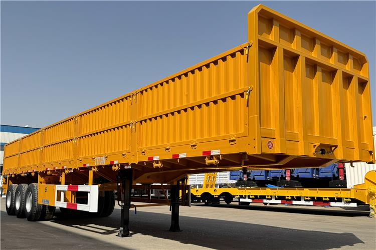 TITAN Tri Axle Side Wall Semi Trailer with 60 Ton Capcaity for Sale In Senegal - نصف مقطورة مسطحة: صورة 2 TITAN Tri Axle Side Wall Semi Trailer with 60 Ton Capcaity for Sale In Senegal - نصف مقطورة مسطحة: صورة 2