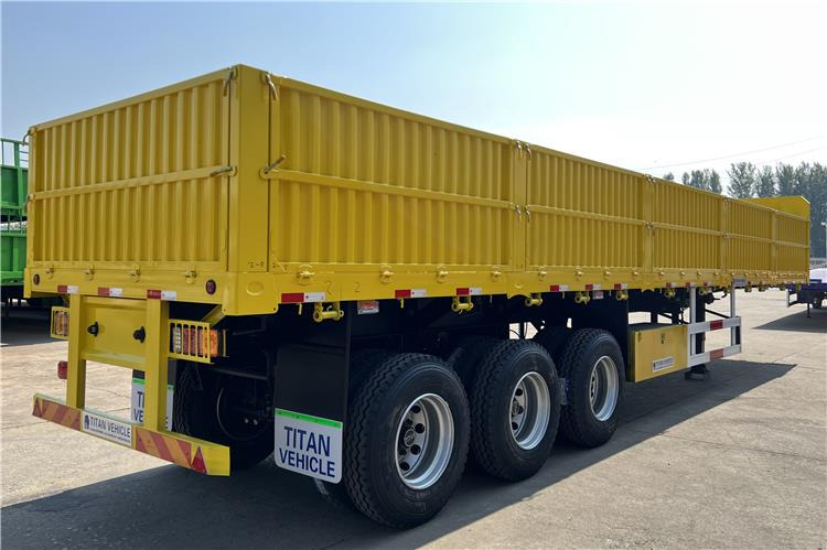 TITAN Triple Axle Trailer with Drop Side Trailer for Sale In Ghana - نصف مقطورة مسطحة: صورة 3 TITAN Triple Axle Trailer with Drop Side Trailer for Sale In Ghana - نصف مقطورة مسطحة: صورة 3