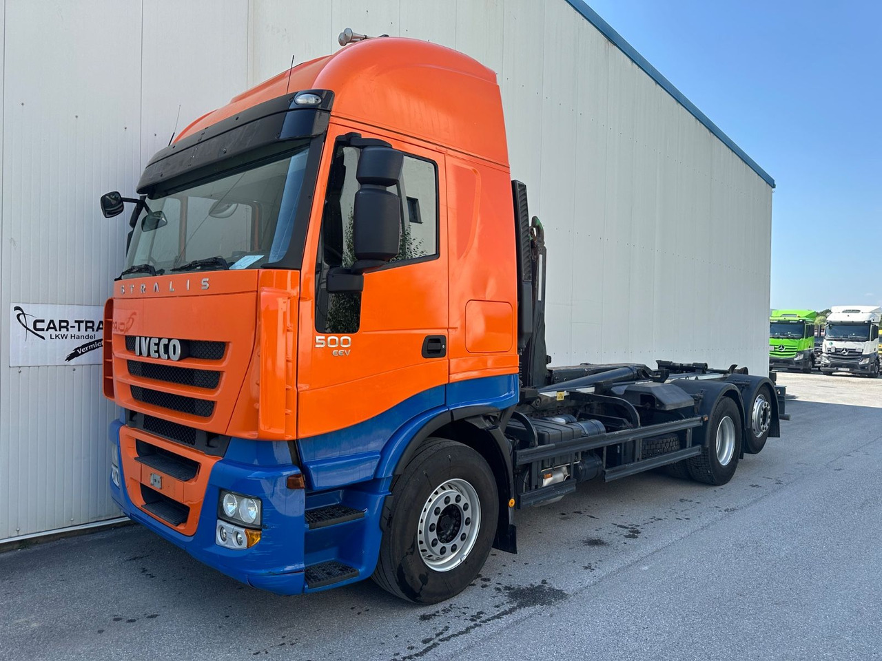 Iveco Stralis 500EEV 20T Meiller Lenkachse Retarder - شاحنة ذات خطاف: صورة 1 Iveco Stralis 500EEV 20T Meiller Lenkachse Retarder - شاحنة ذات خطاف: صورة 1