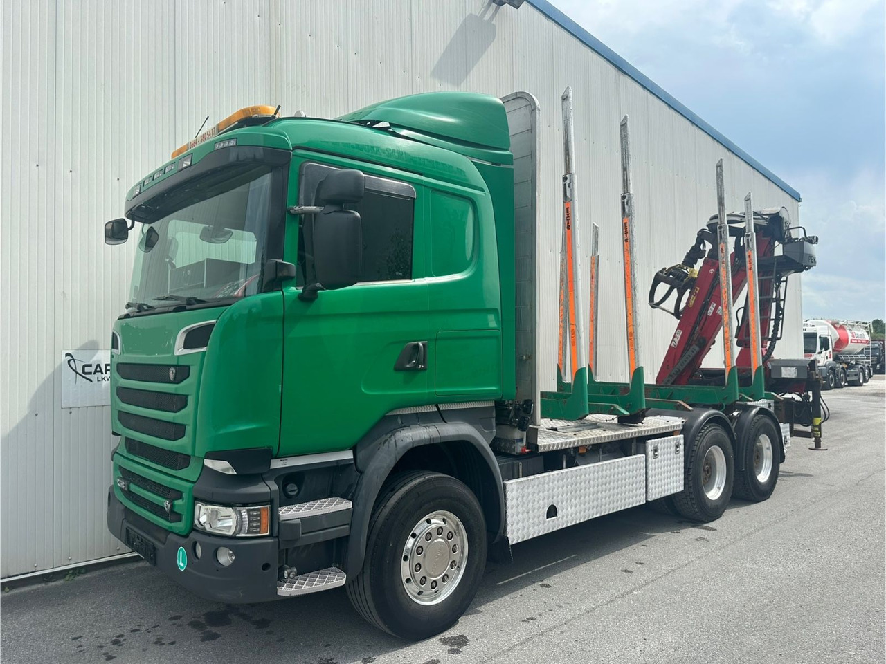 Scania R 580 V8 Penz Kran 2x Telespok - شاحنة قطع الأشجار, شاحنة كرين: صورة 1 Scania R 580 V8 Penz Kran 2x Telespok - شاحنة قطع الأشجار, شاحنة كرين: صورة 1