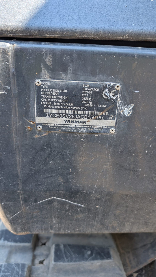 YANMAR SV26 - حفارة مُصَّغرة: صورة 5 YANMAR SV26 - حفارة مُصَّغرة: صورة 5