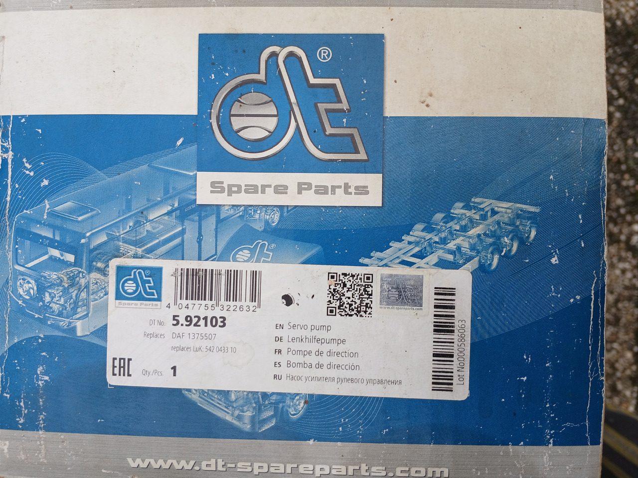 Steeringpump DT 592103 for Daf - مضخة المقود: صورة 3 Steeringpump DT 592103 for Daf - مضخة المقود: صورة 3