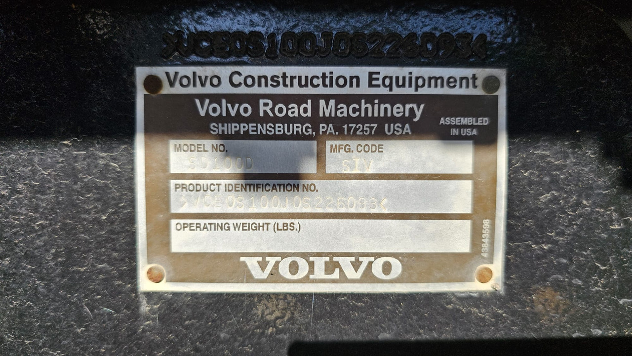 VOLVO SD100D - مدحلة: صورة 3 VOLVO SD100D - مدحلة: صورة 3