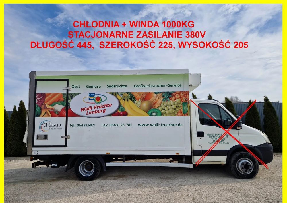 Chłodnia 8 palet + winda 1000kg, zasilanie stacjonarne, Iveco 70, Mascott, Atego, Sprinter, stan idealny! - مُبرِّد صندوق مغلق: صورة 1 Chłodnia 8 palet + winda 1000kg, zasilanie stacjonarne, Iveco 70, Mascott, Atego, Sprinter, stan idealny! - مُبرِّد صندوق مغلق: صورة 1