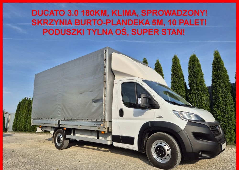 Fiat Ducato 3.0 180KM Maxi - شاحنة ستارة جانبية: صورة 1 Fiat Ducato 3.0 180KM Maxi - شاحنة ستارة جانبية: صورة 1