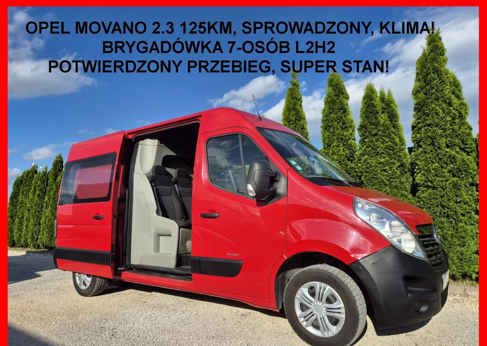 Opel Movano 2.3 125KM L2H2 Dubel Kabina - الشاحنات الصغيرة كابينة مزدوجة: صورة 1 Opel Movano 2.3 125KM L2H2 Dubel Kabina - الشاحنات الصغيرة كابينة مزدوجة: صورة 1