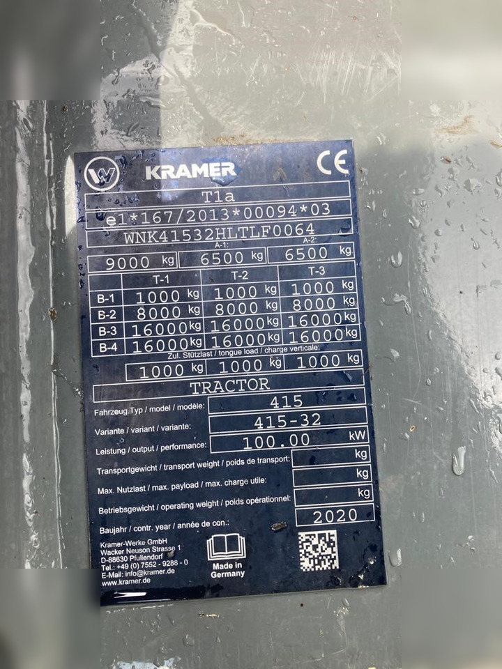 رافعة تلسكوبية 2020 KRAMER KT356: صورة 10 رافعة تلسكوبية 2020 KRAMER KT356: صورة 10