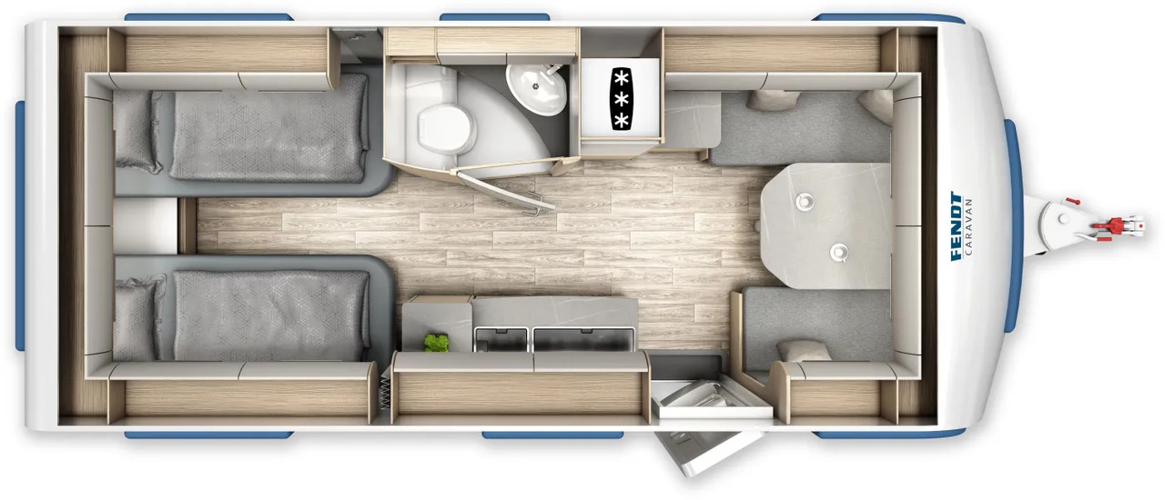 Fendt Bianco Activ 515 SGE Safety-Paket, GFK, 2.000 KG - كرفان سحب: صورة 2 Fendt Bianco Activ 515 SGE Safety-Paket, GFK, 2.000 KG - كرفان سحب: صورة 2