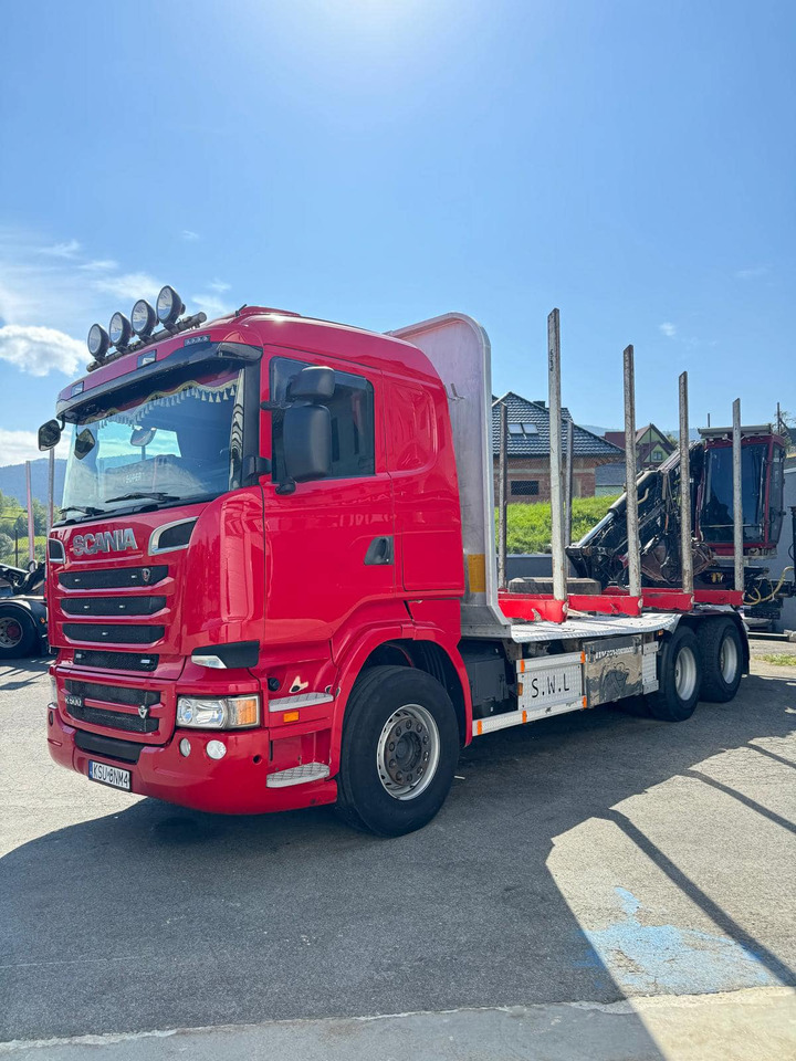 SCANIA R500 & KESLA 2012T - شاحنة قطع الأشجار, شاحنة كرين: صورة 2 SCANIA R500 & KESLA 2012T - شاحنة قطع الأشجار, شاحنة كرين: صورة 2