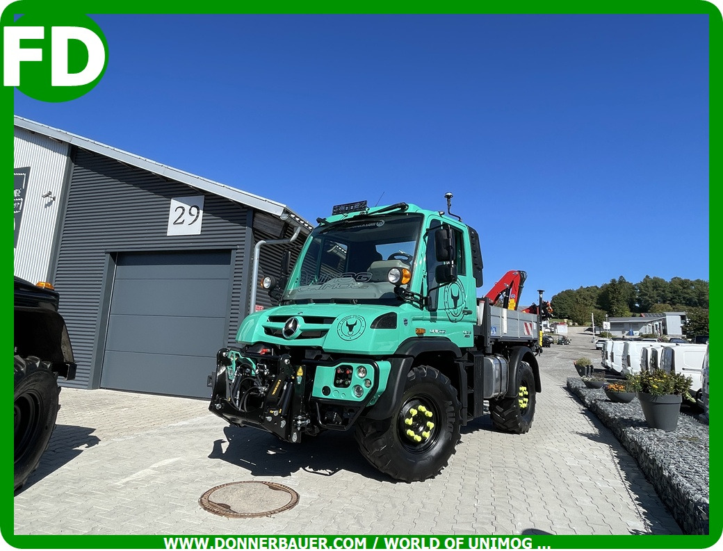 Unimog U318 - UHN mit Ladekran und Forstgreifer , Traumzustand - شاحنة كرين: صورة 2 Unimog U318 - UHN mit Ladekran und Forstgreifer , Traumzustand - شاحنة كرين: صورة 2
