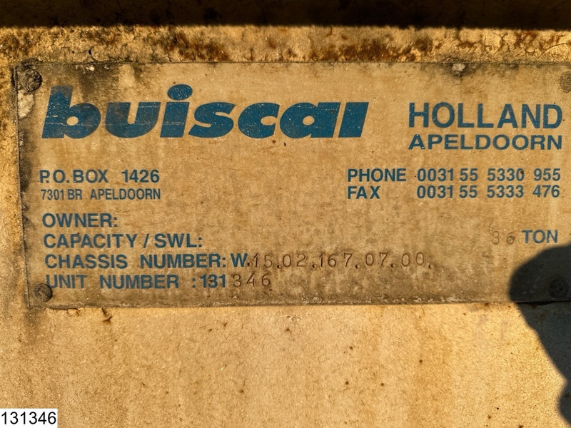 نصف مقطورة لنقل الحاويات Buiscar HD36 10ft, 20ft, 30ft, 36.000KG: صورة 8
