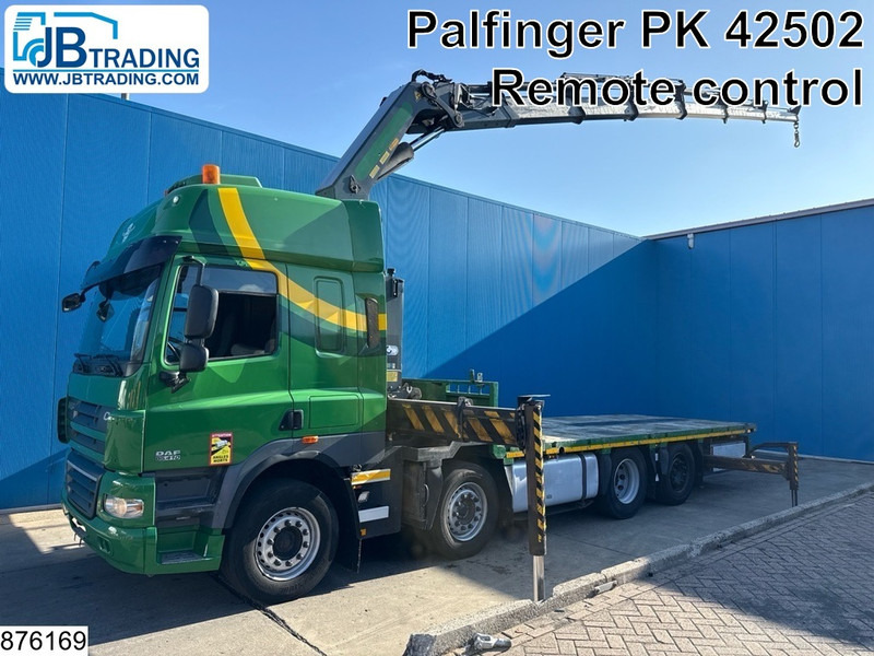 DAF CF 410 8x2, EURO 5, Palfinger, Steerling, Remote,Retarder - شاحنات مسطحة, شاحنة كرين: صورة 1 DAF CF 410 8x2, EURO 5, Palfinger, Steerling, Remote,Retarder - شاحنات مسطحة, شاحنة كرين: صورة 1
