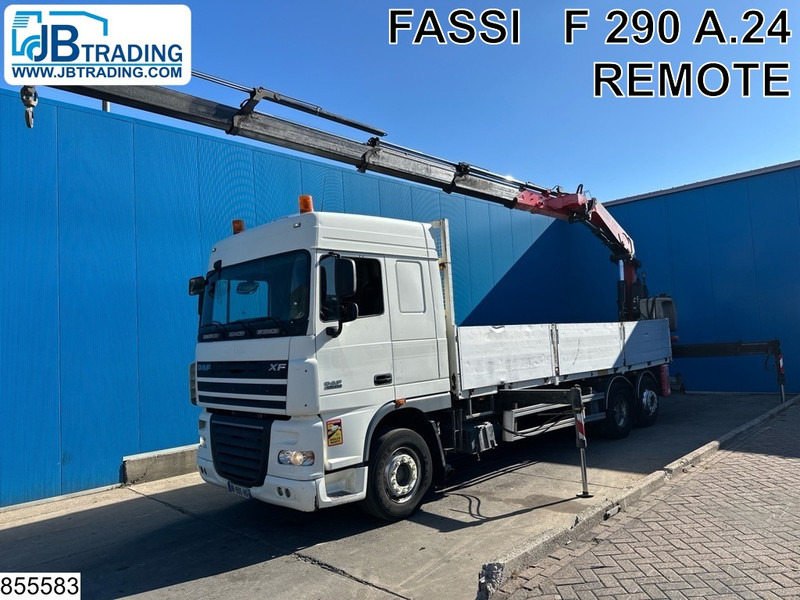 DAF XF 410 6x2, Fassi, Retarder, Remote - شاحنات مسطحة, شاحنة كرين: صورة 1 DAF XF 410 6x2, Fassi, Retarder, Remote - شاحنات مسطحة, شاحنة كرين: صورة 1