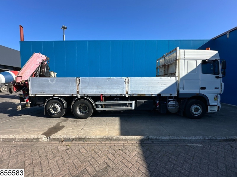 شاحنات مسطحة, شاحنة كرين DAF XF 410 6x2, Fassi, Retarder, Remote: صورة 14