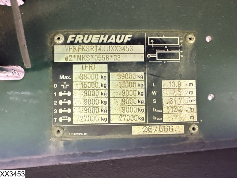 Fruehauf Tautliner - نصف مقطورة ستارة: صورة 4 Fruehauf Tautliner - نصف مقطورة ستارة: صورة 4