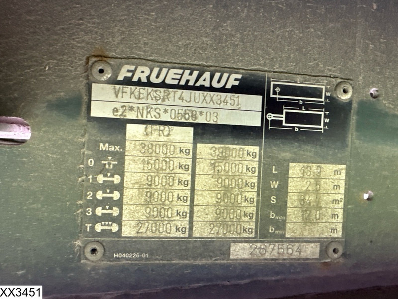 Fruehauf Tautliner - نصف مقطورة ستارة: صورة 4 Fruehauf Tautliner - نصف مقطورة ستارة: صورة 4