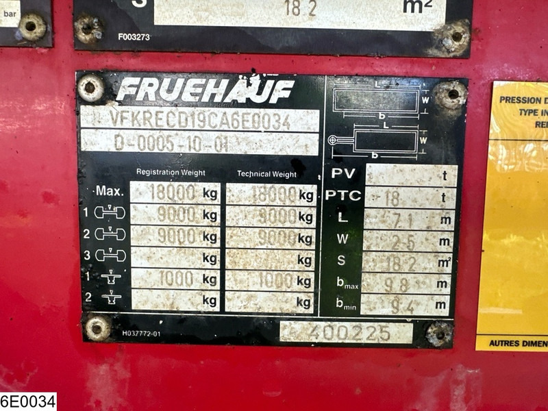 Fruehauf Tautliner - مقطورة ستارة جانبية: صورة 5 Fruehauf Tautliner - مقطورة ستارة جانبية: صورة 5