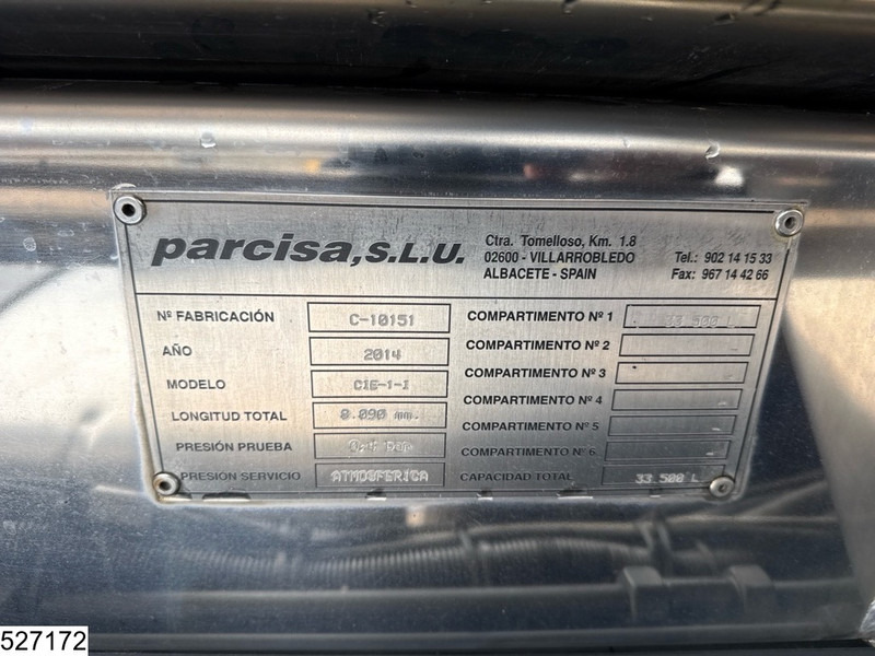 شاحنة صهريج Ginaf X 5250 SE 10x4, EURO 5, 33.500 liter, Parcisa, Milk: صورة 13