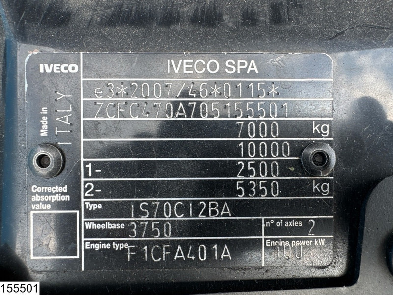 Iveco 70C14 EURO 6, Dhollandia, Engine problem - شاحنة مقفلة: صورة 5 Iveco 70C14 EURO 6, Dhollandia, Engine problem - شاحنة مقفلة: صورة 5