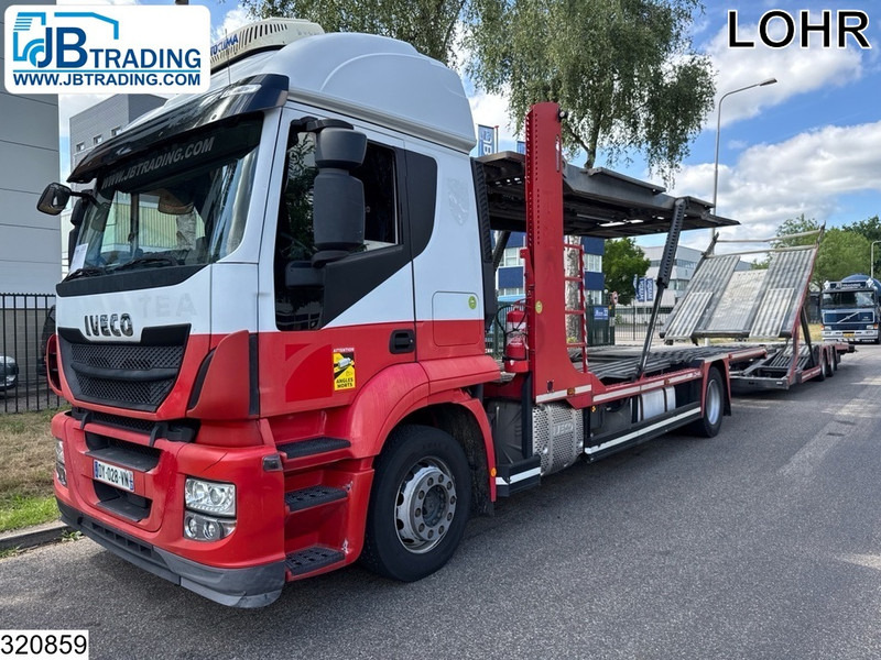 Iveco Stralis 420 EURO 6, Retarder, PTO, LOHR, Standairco - شاحنة نقل سيارات شاحنة: صورة 1 Iveco Stralis 420 EURO 6, Retarder, PTO, LOHR, Standairco - شاحنة نقل سيارات شاحنة: صورة 1