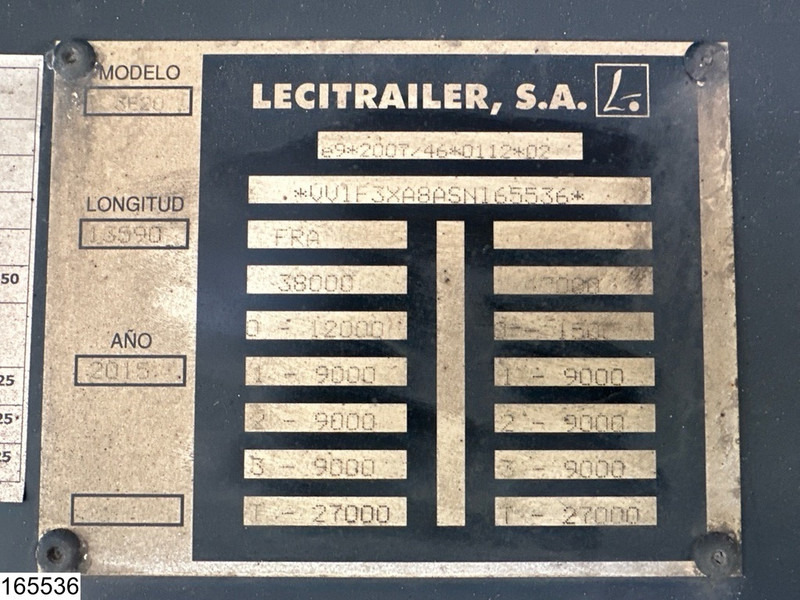 Lecitrailer Koel vries Carrier Vector 1950 MT , 2 Koelunits, Dhollandia - نصف مقطورة مُبرِّدة: صورة 4 Lecitrailer Koel vries Carrier Vector 1950 MT , 2 Koelunits, Dhollandia - نصف مقطورة مُبرِّدة: صورة 4