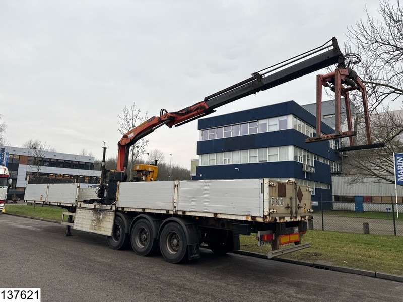 Lecitrailer open laadbak Palfinger PK15500, Remote - نصف مقطورة مسطحة: صورة 2 Lecitrailer open laadbak Palfinger PK15500, Remote - نصف مقطورة مسطحة: صورة 2