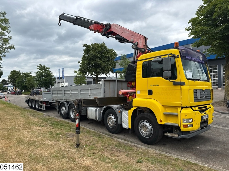 MAN TGA 35 400 8x2, Handgeschakeld, Fassi, Remote, Combi - شاحنات مسطحة, شاحنة كرين: صورة 2 MAN TGA 35 400 8x2, Handgeschakeld, Fassi, Remote, Combi - شاحنات مسطحة, شاحنة كرين: صورة 2