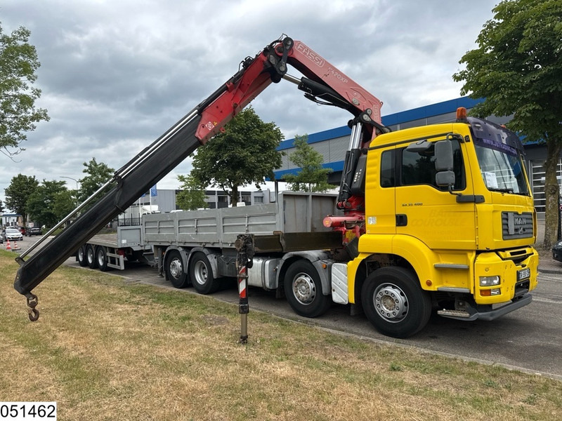 MAN TGA 35 400 8x2, Handgeschakeld, Fassi, Remote, Combi - شاحنات مسطحة, شاحنة كرين: صورة 3 MAN TGA 35 400 8x2, Handgeschakeld, Fassi, Remote, Combi - شاحنات مسطحة, شاحنة كرين: صورة 3