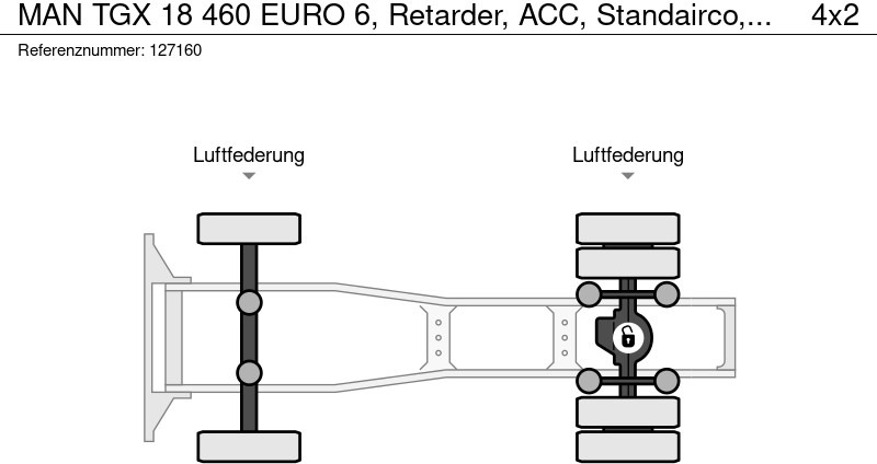 MAN TGX 18 460 EURO 6, Retarder, ACC, Standairco, Mega MAN TGX 18 460 EURO 6, Retarder, ACC, Standairco, Mega: صورة 14