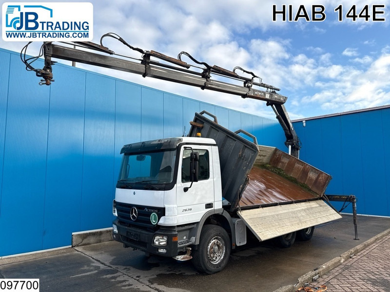 Mercedes-Benz Actros 2636 6x4, EURO 3, HIAB, Telligent 16 - شاحنة قلاب, شاحنة كرين: صورة 1 Mercedes-Benz Actros 2636 6x4, EURO 3, HIAB, Telligent 16 - شاحنة قلاب, شاحنة كرين: صورة 1