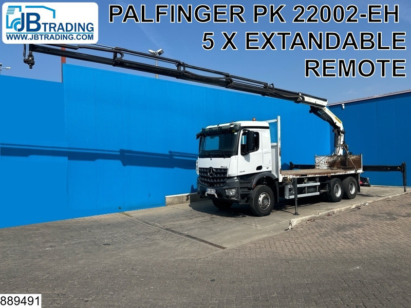 Mercedes-Benz Arocs 2636 6X4, EURO 6, Steel suspension, Palfinger - شاحنات مسطحة, شاحنة كرين: صورة 1 Mercedes-Benz Arocs 2636 6X4, EURO 6, Steel suspension, Palfinger - شاحنات مسطحة, شاحنة كرين: صورة 1