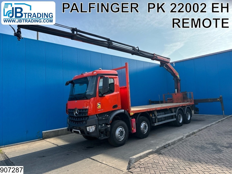 Mercedes-Benz Arocs 3240 8X4, EURO 6, Steel suspension, Palfinger - شاحنات مسطحة, شاحنة كرين: صورة 1 Mercedes-Benz Arocs 3240 8X4, EURO 6, Steel suspension, Palfinger - شاحنات مسطحة, شاحنة كرين: صورة 1