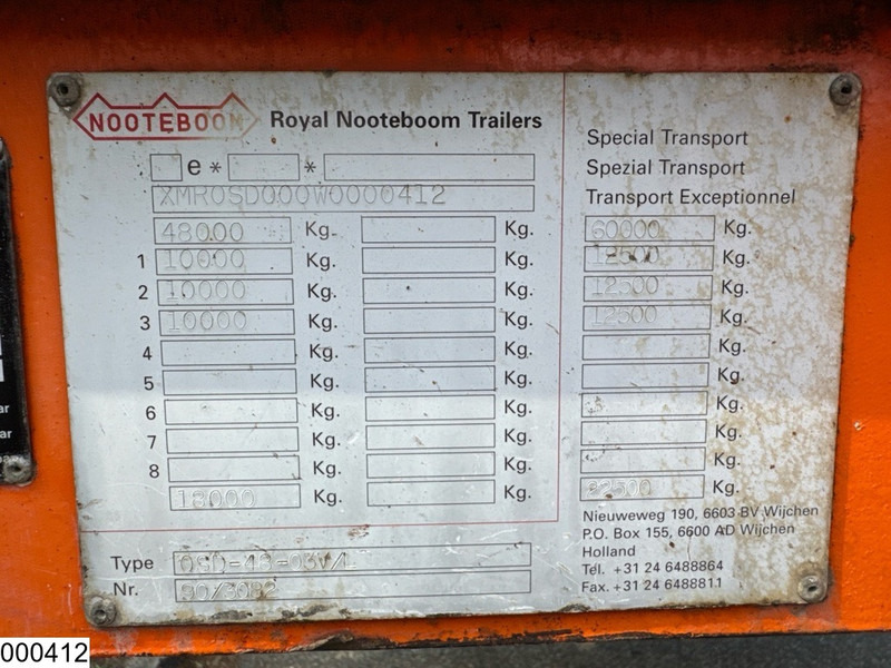 Nooteboom Lowbed 60.000 KG, Twistlocks, Extandable, 18 Mtr Nooteboom Lowbed 60.000 KG, Twistlocks, Extandable, 18 Mtr: صورة 13