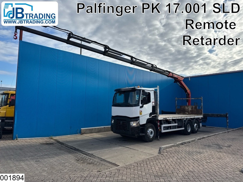 Renault C 430 6x2, EURO 6, Retarder, Palfinger, Remote, Steering - شاحنات مسطحة, شاحنة كرين: صورة 1 Renault C 430 6x2, EURO 6, Retarder, Palfinger, Remote, Steering - شاحنات مسطحة, شاحنة كرين: صورة 1