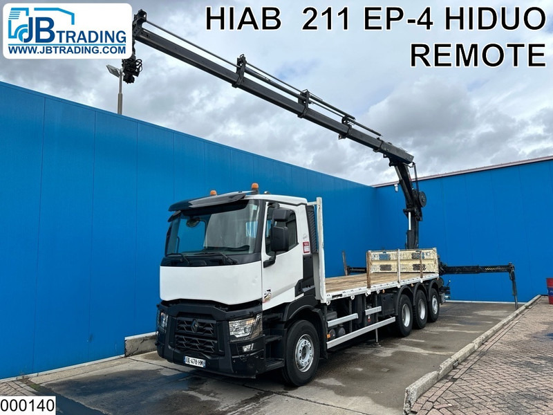 Renault C 430 8X4, EURO 6, HIAB, Remote - شاحنات مسطحة, شاحنة كرين: صورة 1 Renault C 430 8X4, EURO 6, HIAB, Remote - شاحنات مسطحة, شاحنة كرين: صورة 1