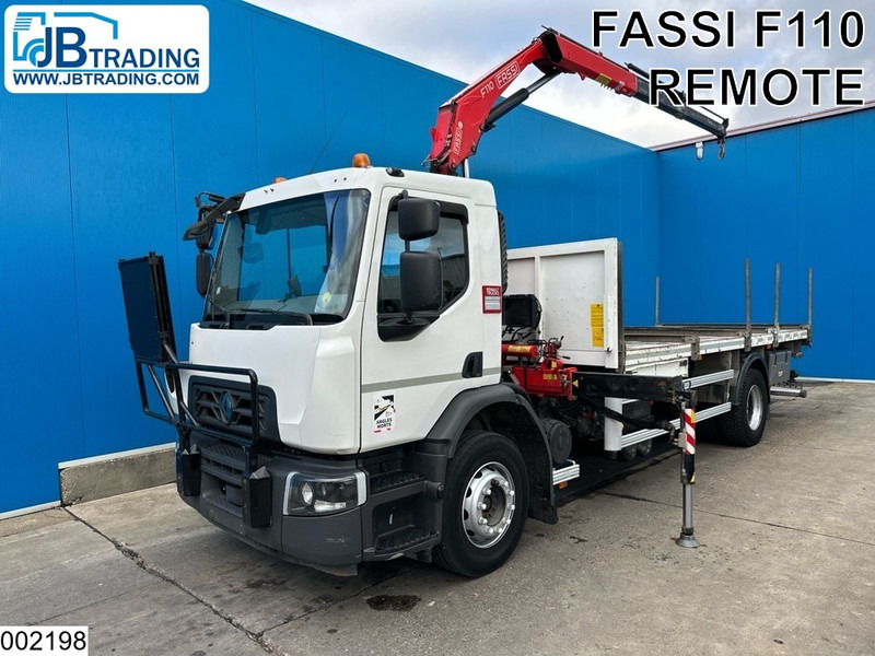 Renault D 19 280 EURO 6, Fassi, Remote - شاحنات مسطحة, شاحنة كرين: صورة 1 Renault D 19 280 EURO 6, Fassi, Remote - شاحنات مسطحة, شاحنة كرين: صورة 1