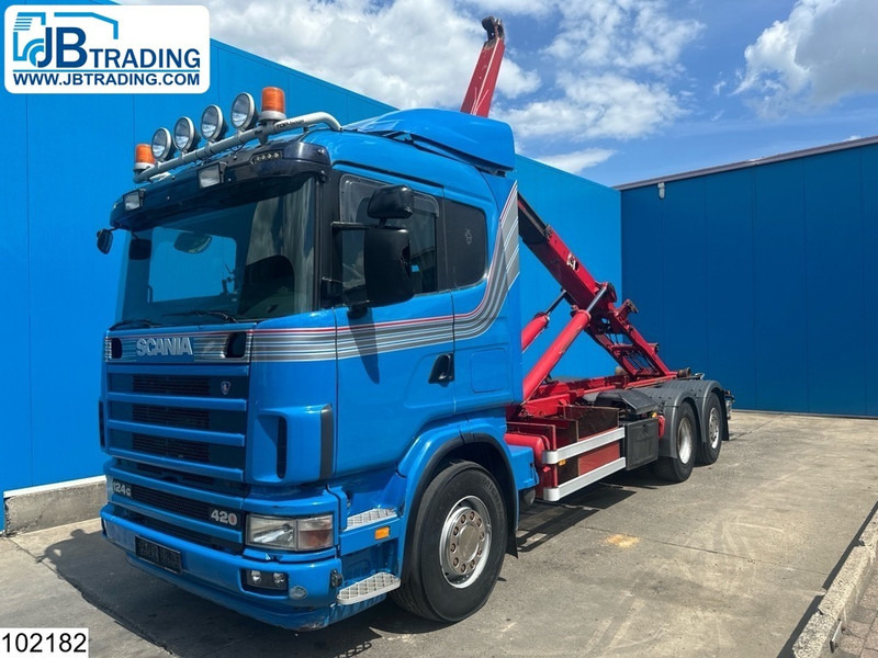 Scania 124 420 6X2, EURO 3, Retarder, Meiller - شاحنة ذات خطاف: صورة 1 Scania 124 420 6X2, EURO 3, Retarder, Meiller - شاحنة ذات خطاف: صورة 1